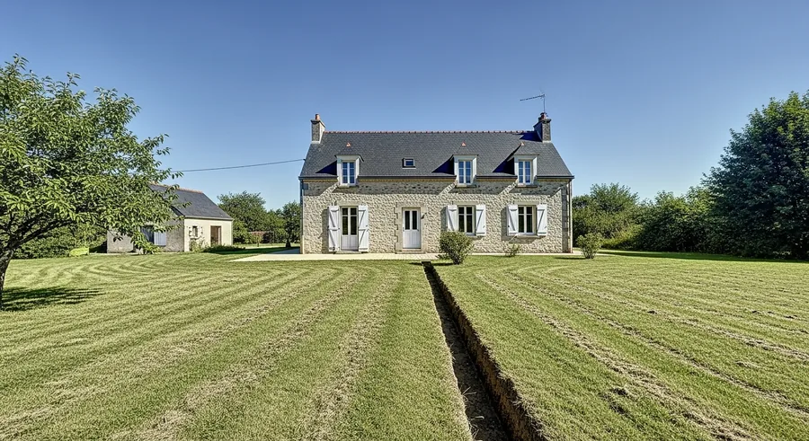 Drainage sur terrain argileux, Gouesnou